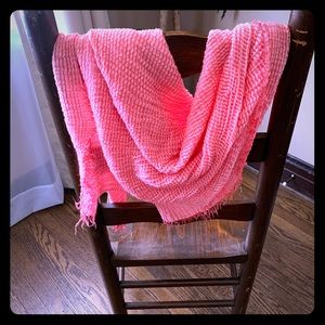 Super cute coral lightweight dressy scarf